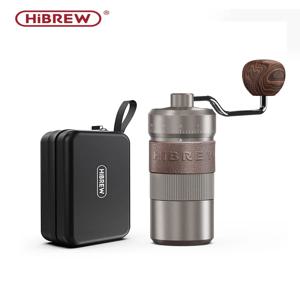 HiBREW 수동 커피 연마기, 알루미늄 원추형 버 용량, 핸드 커피 연마기, 11 단계 조절 가능 설정, 22g