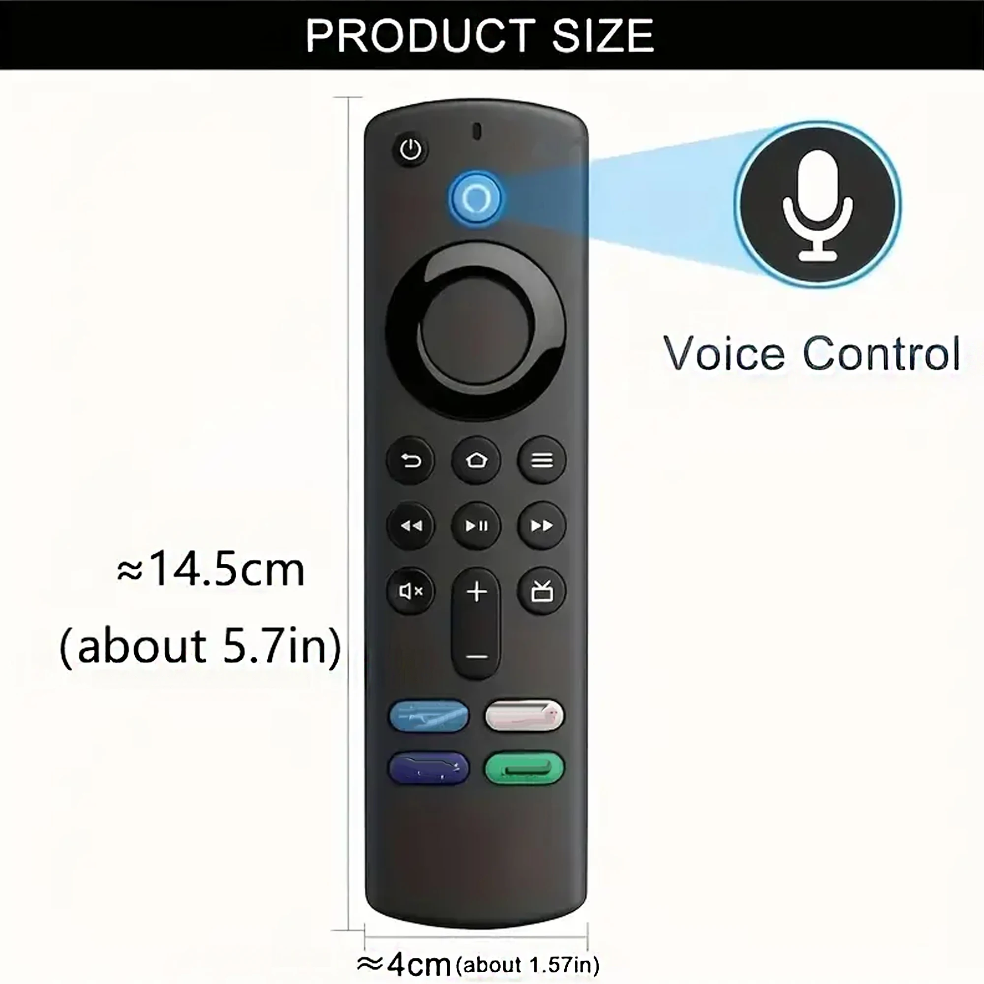 ABS 원격 제어 텔레비전 LCD TV L5B83G 화재 TV 스틱 라이트 BT 음성 원격 제어 아마존 3세대
