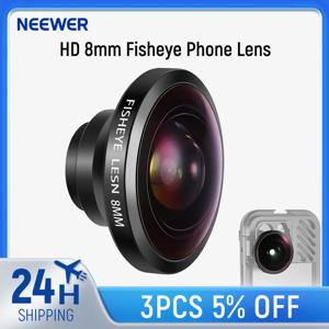 17mm 스레드 백플레이트 전용 NEEWER HD 8mm Fisheye 휴대폰 렌즈, 220 °   SmallRig NEEWER iPhone Samsung과 호환되는 광각