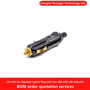 12-24V 자동차 시가 라이터 플러그 진공 청소기 풍선 펌프 플러그에 대 한 LED와 퓨즈 20A와 고온 방지