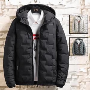 2024 캐주얼 가을 겨울 자켓 남자 폭격기 재킷 두꺼운 남자 패션 의류 streetwear 코튼 패딩 재킷 슬림 피트 코트
