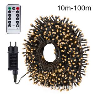 102M 800LED 야외 220V LED 요정 문자열 조명 크리스마스 조명 갈 랜드 웨딩 파티 휴일 정원 램프 휴일 장식