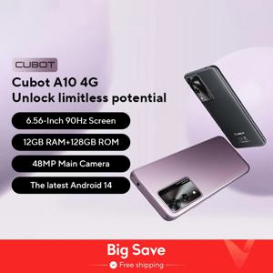 안드로이드 스마트폰 Cubot A10, 12GB RAM (4GB + 8GB), 128GB ROM, 옥타코어, 6.56 인치 90Hz 화면, 5100mAh, 48MP, 5G WiFi, 4G 휴대폰