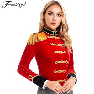 여자 서커스 Ringmaster 의상 쇼맨 Majorette 술 Tailcoat 자켓 할로윈 카니발 사자 테이머 코스프레 의상