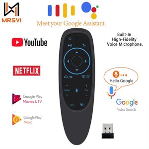 MRSVI G10S Pro 에어 마우스 범용 리모컨, 2.4G 무선 백라이트, IR 학습, 자이로스코프, 안드로이드 TV 박스, PC용 음성 지원