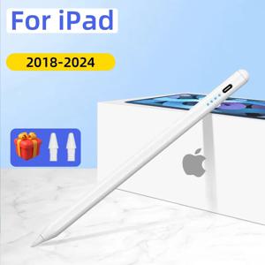 iPad Pencil 2024 Air 6 M2 Pro M4 스타일러스 펜(팜 거부 기울기 포함), iPad Pro 11 12.9 Air 4/5 7/8/9/10th mini 5 6 태블릿용