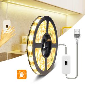 DC 5V LED 야간 램프 USB 모션 센서 디밍 LED 스트립 조명 야간 조명 TV 백라이트 주방 핸드 스윕 흔들며 테이프 다이오드