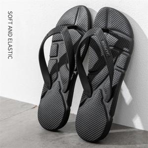 패션 블랙 마사지 슬리퍼 남성 플립 플롭 판매 빅 사이즈 50 캐주얼 슬라이드 남성 남성용 비 슬립 비치 슬리퍼 Chanclas Hombre