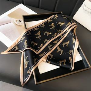 머리 스카프 머리 목 스카프 여성용 지갑 가방 스카프 핸드백 부드러운 긴 얇은 새틴 Headscarf 패션