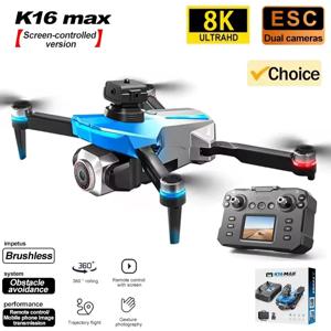 K16 MAX 화면 제어 버전 드론 8K 전문 HD 카메라 장애물 회피 Foldable RC Quadcopter 헬리콥터 장난감 선물
