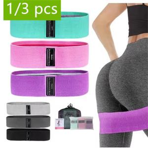 패브릭 저항 엉덩이 부티 밴드 Glute 허벅지 탄성 운동 스쿼트 서클 스트레치 피트니스 스트립 루프 요가 체육관 장비 3Pcs