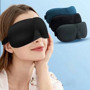 잠자는 3D 윤곽 컵 눈 가리개 오목 성형 야간 수면 페이스 마스크 여성 남성 안대로 빛 차단