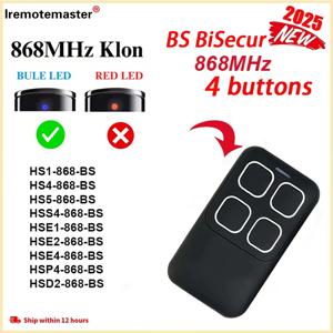 2025 신형 BS Bisecur 868 HSE2 HSE4 868.8MHz 호환 BS 차고 문 리모컨 BS 시리즈 게이트 개폐기 송신기