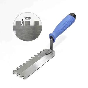 1PC 치아 퍼티 삽 플라스터 건식 벽 수리 스크레이퍼 건설 도구 용 사각형 노치 삽 석고 삽