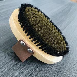 너도밤나무 강모가 있는 구리 이온 건식 바디 브러시 자오선 마사지 도구 목욕 액세서리
