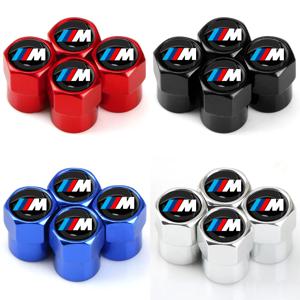 BMW M F15 E46 E70 E71 E91 E92 E93 F20 F15 F13 M3 E34 X5 E53 용 자동차 밸브 캡 휠 타이어 에어 타이어 스템 보호 커버 4개