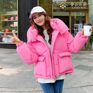 2025 여성 겨울 파카 신상 두꺼운 스트릿웨어 후드 여성용 다운 코튼 재킷 편안한 심플 숏 여성 따뜻한 코트