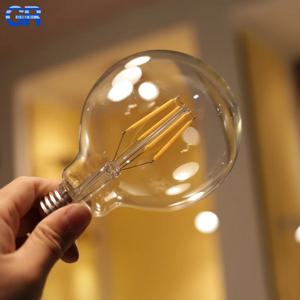 1-4개 G80 G95 G120 LED 전구 E27 2W 4W 6W 8W AC 220V 에너지 절약 글로벌 조명 램프 전구 레트로 에디슨 필라멘트 전구