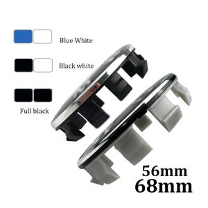 4개 56mm 68mm 자동차 휠 허브 센터 커버 개조 액세서리, BMW M E90 F10 F30 G20 G21 G30 E36 E60 E90 E39에 적합