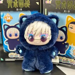 2026New EAKI Jujutsu Kaisen 시즌 2 고양이 파크 파티 고조 사토루 블라인드 박스 인형 펜던트 가방 모델 시리즈 완구