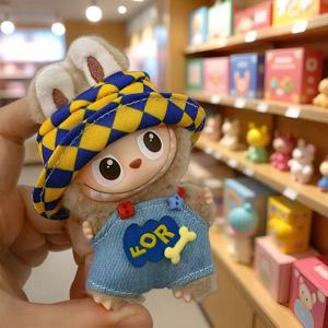 미니 라부부 4.0 포 러브 시리즈용 플러시 인형 옷 스타일리시 오버롤 세트 DIY 의상 액세서리 선물