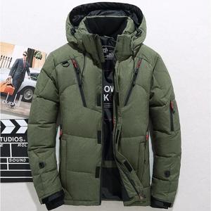 90% 화이트 덕 다운 재킷 남성용 헤비 다운 패딩 재킷 방풍 방수 겨울 캐주얼 경량 안감 따뜻한 코트 남성용