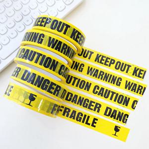 1/롤 24mm * 25m 경고 테이프 위험 주의 깨지기 쉬운 장벽 알림 DIY 스티커 작업 안전 접착 테이프 쇼핑몰 매장 학교