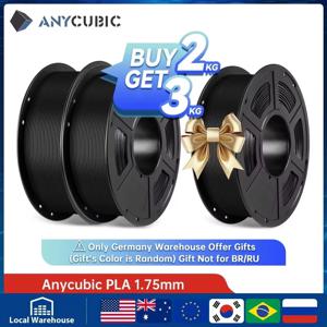 ANYCUBIC 3D 프린터 필라멘트 1.75mm PLA 필라멘트 1KG/롤 9 색깔 깔끔한 스풀 버블 없음 3d 프린터 Mega-S Chiron 연결 없음
