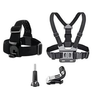 GoPro Hero 용 가슴 스트랩 헤드 스트랩 벨트 10 9 8 7 6 Black Xiaomi Yi 4K Sjcam Sj4000 Insta360 액션 카메라 액세서리 마운트