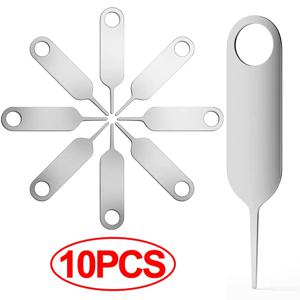1-10pcs SIM 카드 제거 핀 범용 Sim SD 카드 트레이 열기 제거 도구 이젝터 핀 도구 핀 아이폰 삼성에 적용 가능