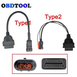 2 유형 옵션 3PIN ~ 16PIN Obd2 케이블카 변환 라인 Fiat/Alfa/Lancia 용 SYM 오토바이 용 기존 3pin 진단 커넥터