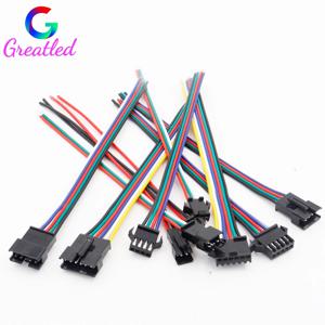 5-100Pair 2pin 3pin 4pin 5pin 6Pin Led JST 커넥터 남성/여성 와이어 커넥터 RGB RGBW 라이트 램프 어댑터 용 Led 스트립 플러그