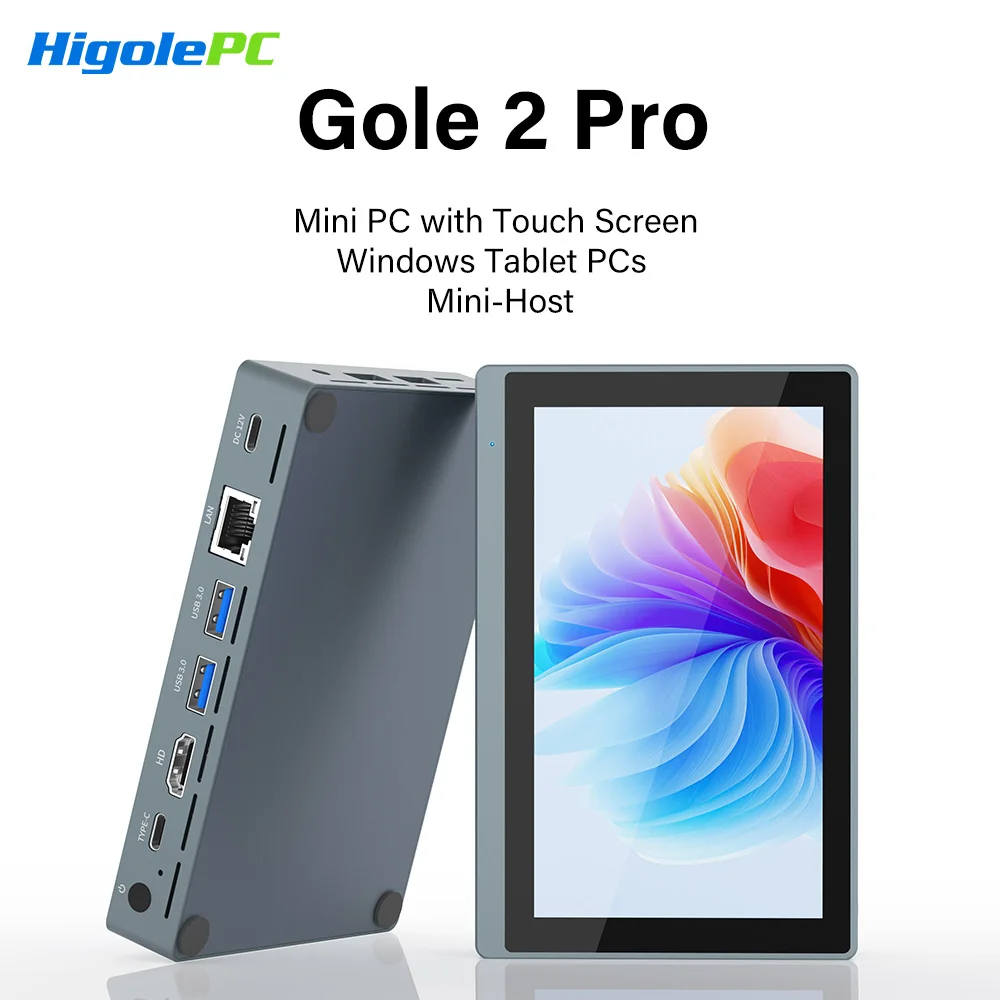 하이골 고렐 2 프로 5.5인치 인텔 N5095 미니 PC 윈도우 11 WiFi5 BT5.0 8/16GB 256GB 터치스크린 4K 데스크탑 컴퓨터 윈도우 태블릿