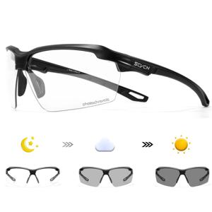 SCVCN Photochromic 사이클링 안경 남자 MTB 사이클링 선글라스 여성 도로 자전거 안경 UV400 야외 스포츠 러닝 안경