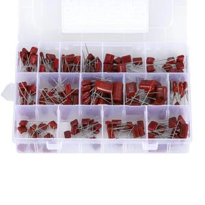 CBB 폴리프로필렌 필름 커패시터 모음 키트, 180PCs, 15x12PCs, 10nf-68nf, 400V, 630V