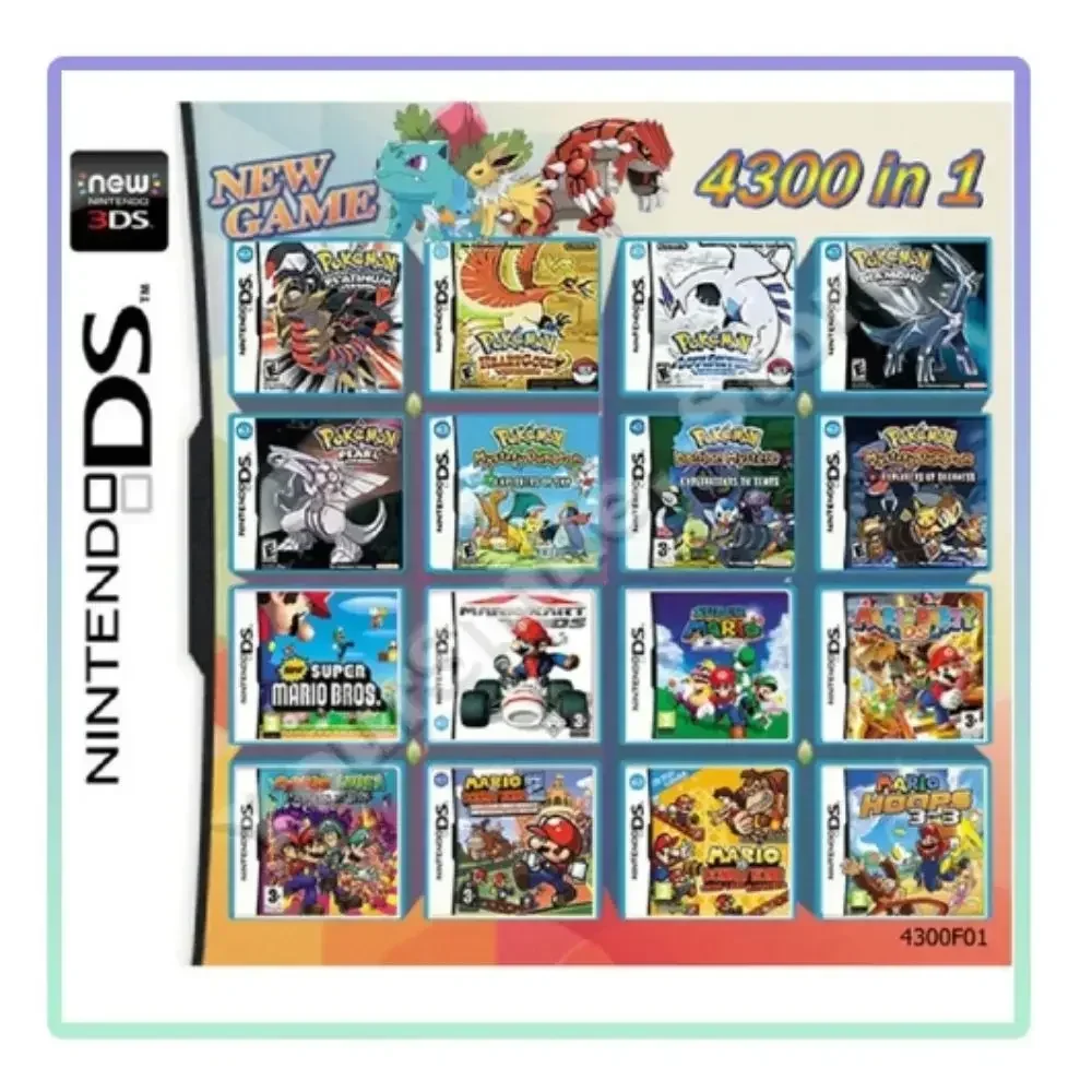 3DS NDS 게임 카드 결합 카드 510 in 1 NDS 결합 카드 NDS 카세트 4300IN1 208 500
