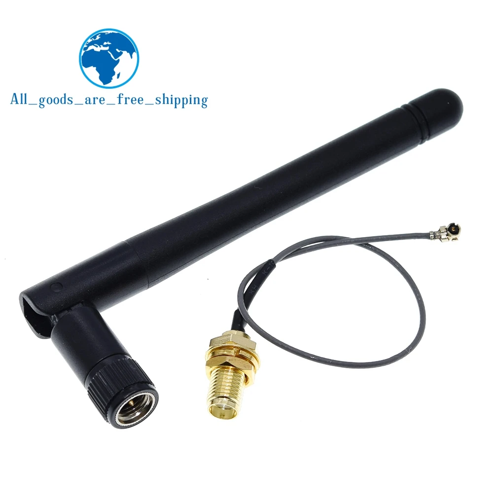 DIYTZT 수 무선 라우터, 2.4GHz 3dBi WiFi 2.4G 공중 안테나, 17cm PCI U.FL IPX-SMA ESP8266 ESP32 수 피그테일 케이블