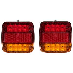 1pc 20LED 12V 방수 내구성 자동차 트럭 LED 후면 테일 라이트 경고등 램프 트레일러 캐러밴