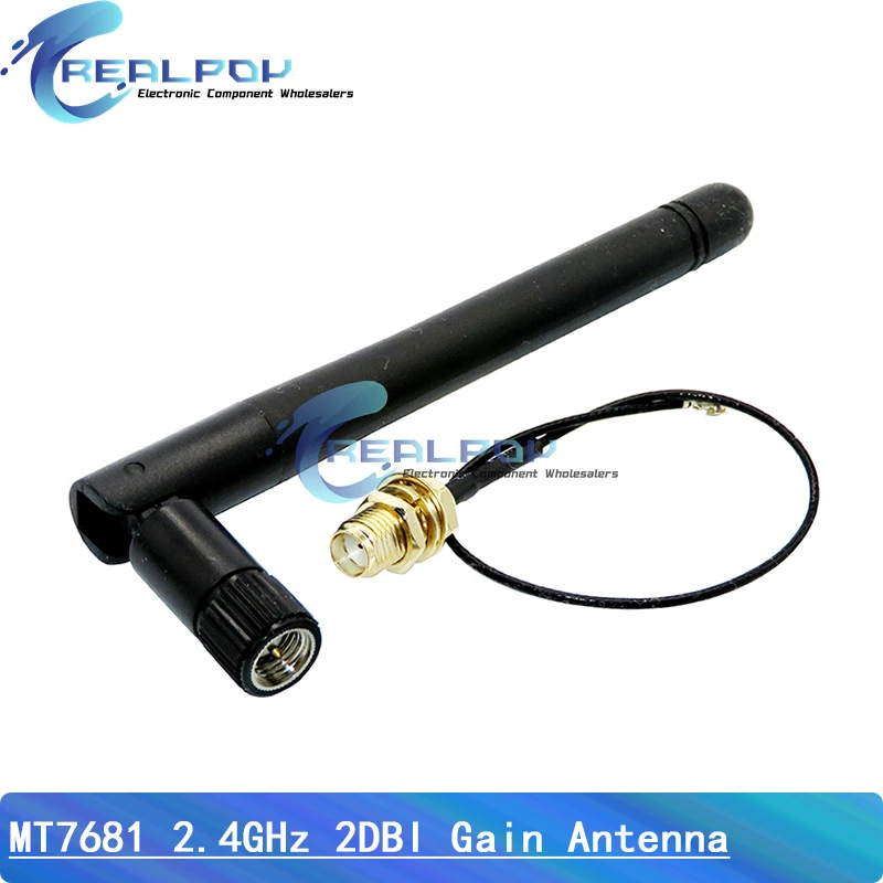 2.4GHz 3dBi WiFi 2.4G 공중 안테나, SMA-KY, 남성 무선 라우터 + 17cm PCI U.FL IPX - SMA-KY, ESP8266 ESP32 남성 피그테일 케이블