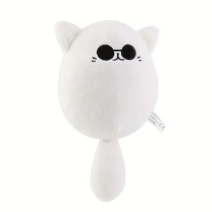 32cm 소프트 Gojo 고양이 플러시 베개 뜨거운 애니메이션 선글라스 흰 고양이 플러시 장난감 박제 동물 인형 홈 장식 어린이 생일 선물