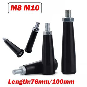 1Pcs 회전 핸드 휠 기계 핸들 M8 M10 수나사 줄기 플라스틱 핸들 블랙