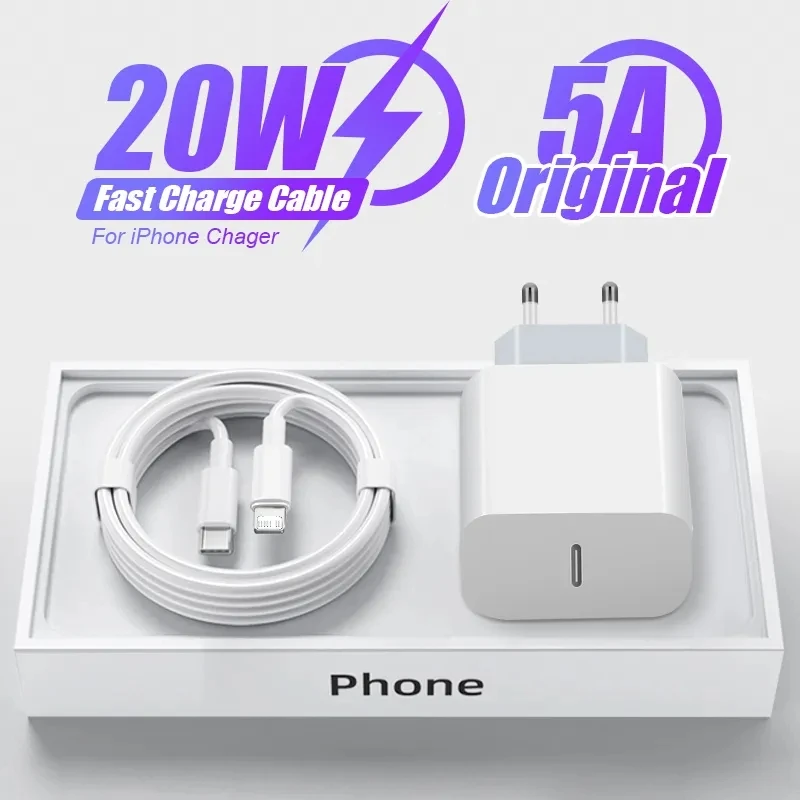PD 충전기 20W 고속 충전 USB C 충전기 iPhone 15 14 13 Pro Max Mini X XS 빠른 충전 유형 C 전화 충전기 전원 어댑터