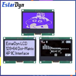 12864 IIC 4P LCD 모듈, 128X64 I2C ST7567S COG 그래픽 디스플레이 스크린 보드, LCM 패널, 아두이노용 도트 매트릭스 스크린, 128x64