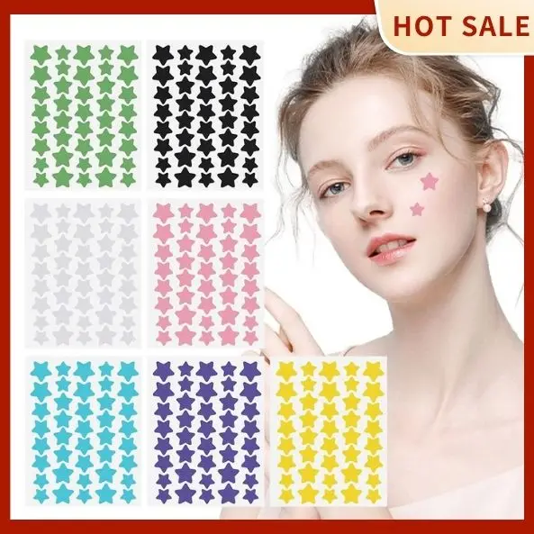 40pcs 여드름 패치 Ance에 대 한 다채로운 별 모양의 PE 여드름 패치 여드름 제거에 대 한 귀엽고 보이지 않는 여드름 커버 스티커