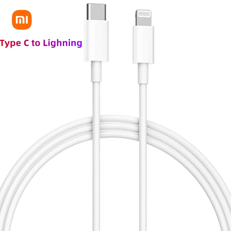Xiaomi 20W PD USB 유형 C-조명 Apple iPhone 14 13 12 11 Pro Max X XR 8 7 Plus iPad 데이터 동기화 라인 용 고속 충전기 케이블