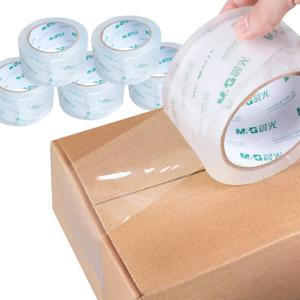 M&G 5 롤 45mm*30m 투명 씰링 테이프 고품질 포장 테이프 Express용 강력한 접착 테이프