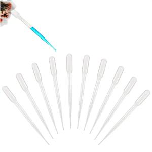 100 개/몫 실험실 피펫 1ml 2ml 3ml 5ml 플라스틱 일회용 졸업 컨테이너 액체 Dropper 장비 밀짚 메이크업 도구
