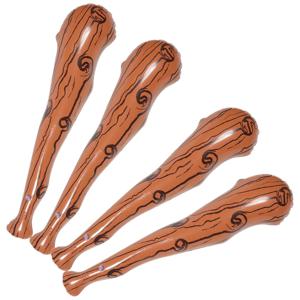 4 Pcs 풍선 야구 방망이 가짜 나무 스포츠 응원 스틱 용품 파티 장식 풍선 배트 장난감 응원 소품