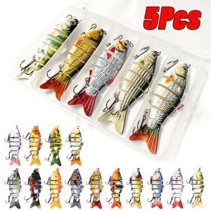 6 세그먼트 멀티 관절 낚시 미끼 싱킹 10cm/17.5g Swimbait 인공 Wobblers 크랭크베이트 하드 미끼 Pesca 태클 5/3/1Pcs