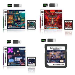 콤비네이션 카드 7800 in 1 게임 컬렉션 3DS 플래시 카드 NDS SDHC 어댑터 메모리 레코딩 카드 RTS 비디오 게임 카드